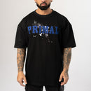 DISTRESS PRINT OVERSIZE TEE