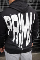 Heavy zipped terry hoodie