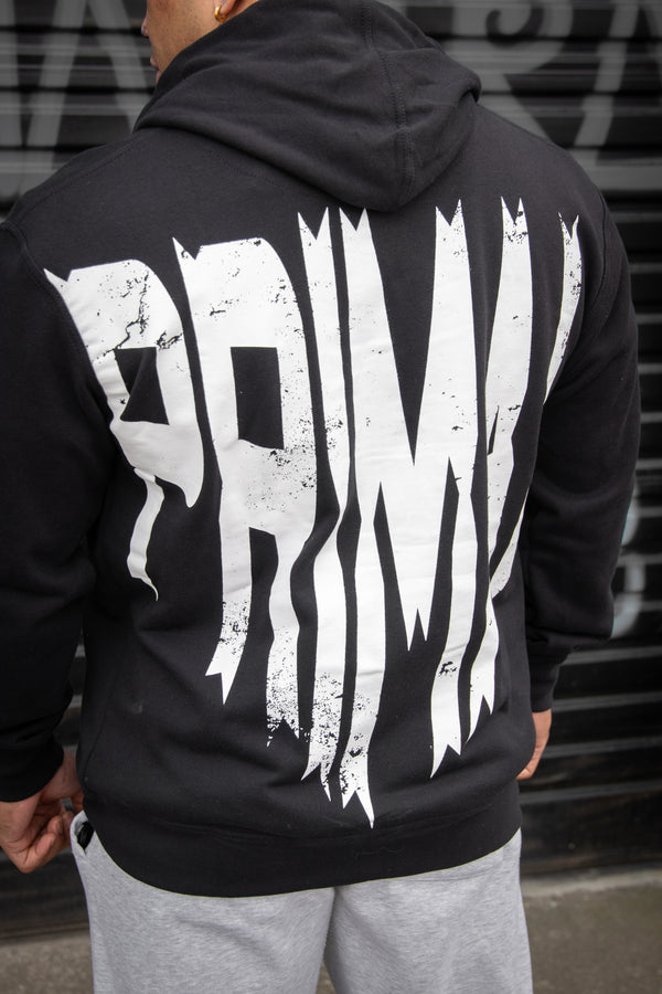 Heavy zipped terry hoodie