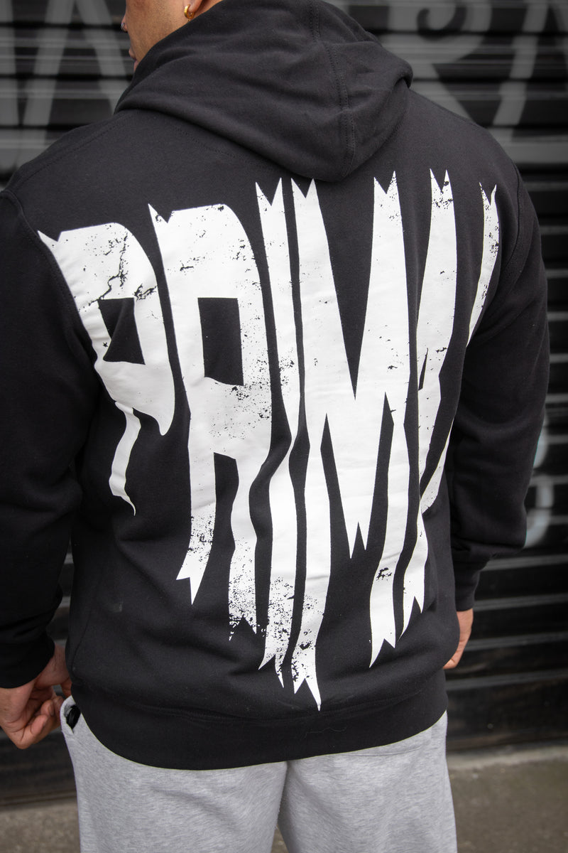 Heavy zipped terry hoodie