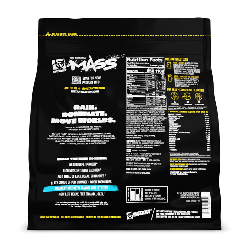 MUTANT MASS, MASS GAINER 5LB