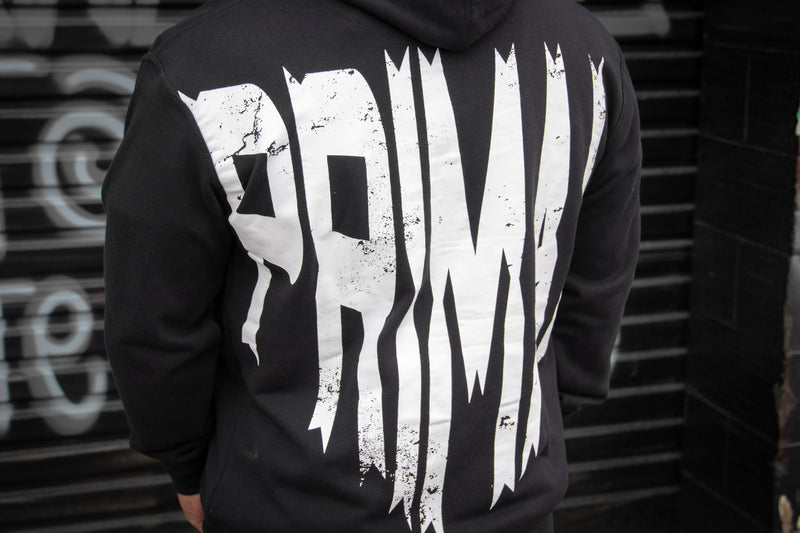 Heavy zipped terry hoodie