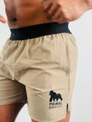 Elastic waistband primal shorts