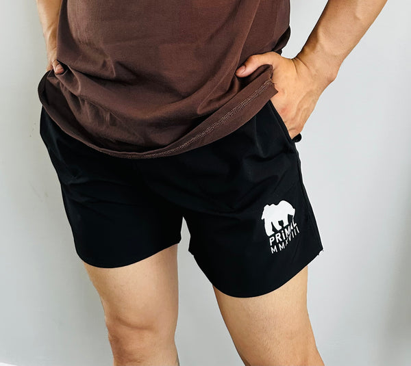 Elastic waistband primal shorts