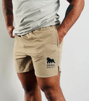 Elastic waistband primal shorts