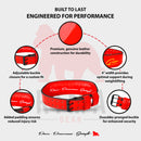 Signature range leather belt RED (NEW)