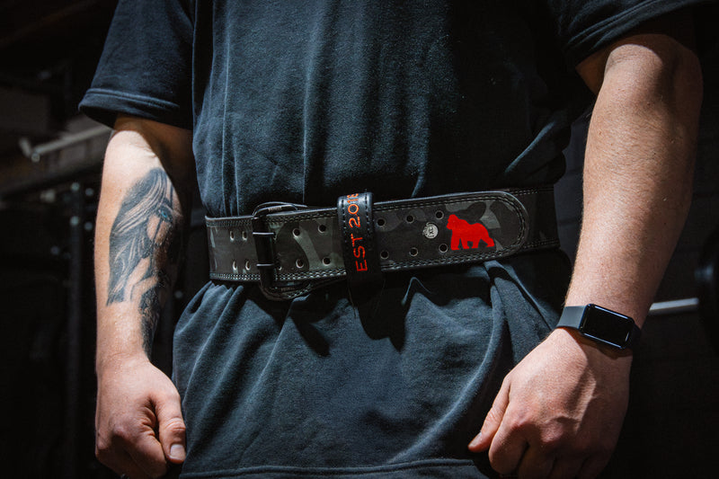 Leather Camo Belt
