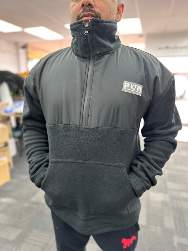 Polyester half zip pullover