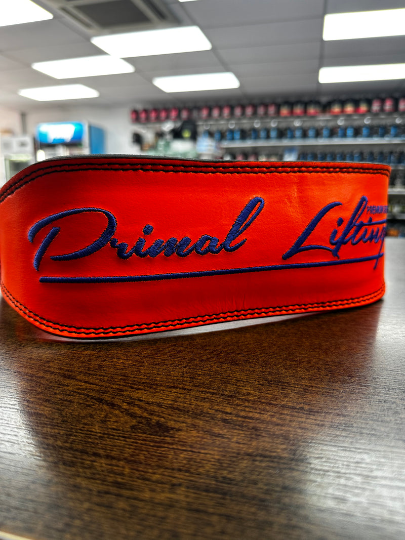 Signature range leather belt orange (NEW)