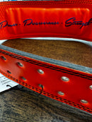 Signature range leather belt orange (NEW)