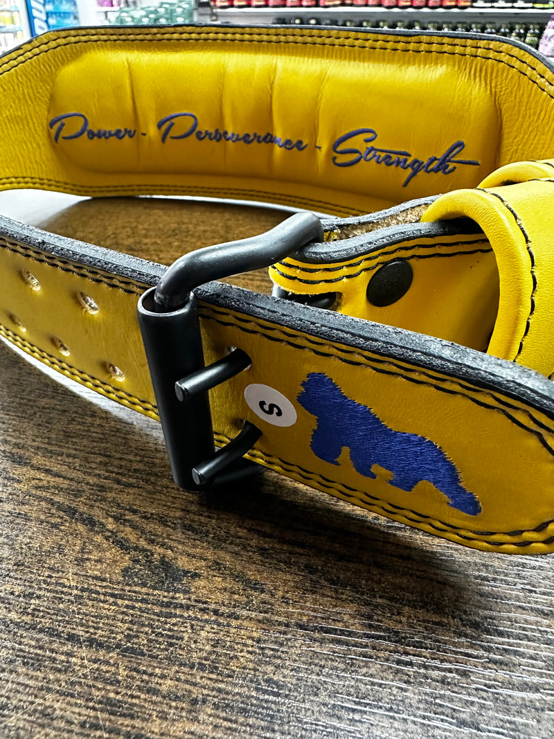 Signature range leather belt YELLOW (NEW)
