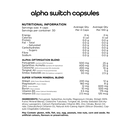 Switch Nutrition Alpha Switch 120 Caps