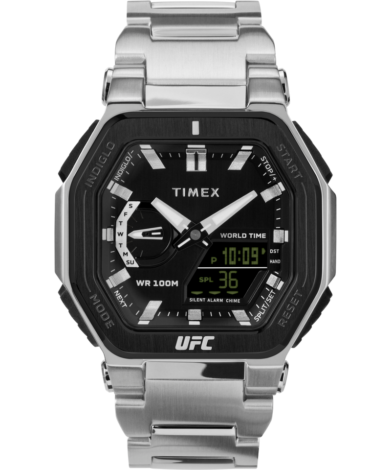 Timex UFC Colossus 45mm Stainless Steel Bracelet Watch TW2V84600