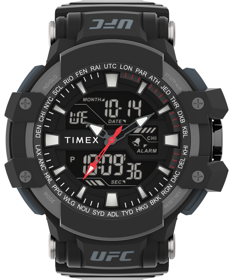 Timex UFC Combat 53mm Resin Strap Watch TW5M51800